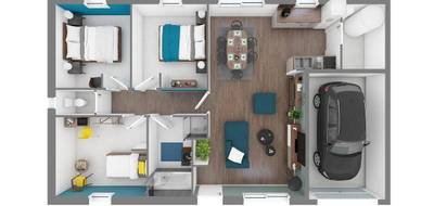 Programme terrain + maison à Montagney en Haute-Saône (70) de 80 m² à vendre au prix de 205000€ - 4
