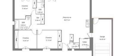 Programme terrain + maison à Saint-Paulet-de-Caisson en Gard (30) de 100 m² à vendre au prix de 271000€ - 4