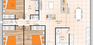 Programme terrain + maison à Longuenée-en-Anjou en Maine-et-Loire (49) de 100 m² à vendre au prix de 241500€ - 4