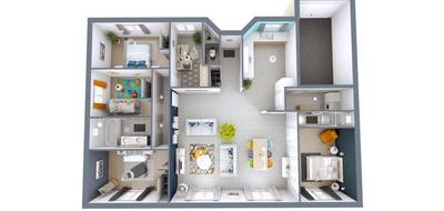 Programme terrain + maison à Preignac en Gironde (33) de 84 m² à vendre au prix de 234420€ - 3