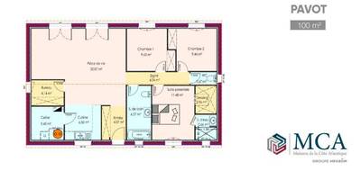 Programme terrain + maison à Saint-Maixant en Gironde (33) de 100 m² à vendre au prix de 218600€ - 4