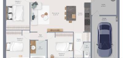 Programme terrain + maison à Guignecourt en Oise (60) de 80 m² à vendre au prix de 242000€ - 4