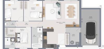 Programme terrain + maison à Grangues en Calvados (14) de 90 m² à vendre au prix de 340799€ - 4