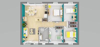 Programme terrain + maison à Médis en Charente-Maritime (17) de 90 m² à vendre au prix de 263728€ - 4