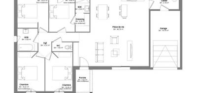 Programme terrain + maison à Mehun-sur-Yèvre en Cher (18) de 109 m² à vendre au prix de 214990€ - 3