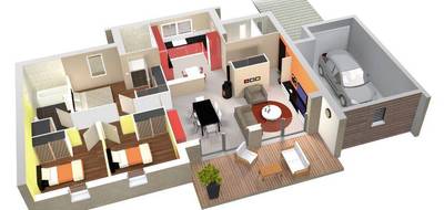 Programme terrain + maison à Saint-Laurent-de-Neste en Hautes-Pyrénées (65) de 100 m² à vendre au prix de 264500€ - 3