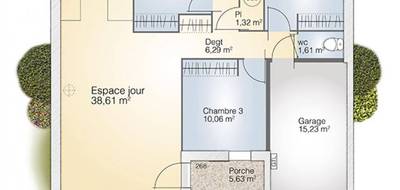 Programme terrain + maison à Ponteilla en Pyrénées-Orientales (66) de 83 m² à vendre au prix de 279000€ - 4