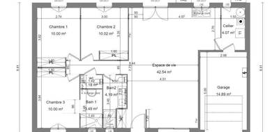 Programme terrain + maison à Bayeux en Calvados (14) de 90 m² à vendre au prix de 237500€ - 4