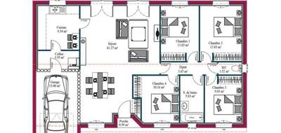 Programme terrain + maison à Gardonne en Dordogne (24) de 128 m² à vendre au prix de 255000€ - 4