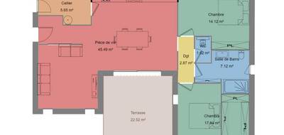 Programme terrain + maison à Vallon-Pont-d'Arc en Ardèche (07) de 95 m² à vendre au prix de 314000€ - 4