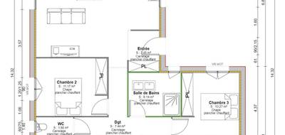 Programme terrain + maison à Bourgoin-Jallieu en Isère (38) de 88 m² à vendre au prix de 376347€ - 3