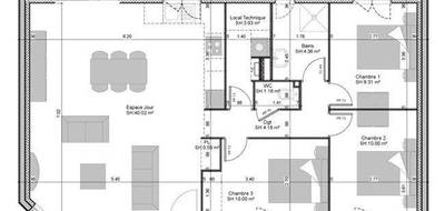 Programme terrain + maison à Ménilles en Eure (27) de 83 m² à vendre au prix de 213600€ - 4
