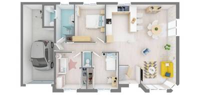 Programme terrain + maison à Ornans en Doubs (25) de 91 m² à vendre au prix de 185270€ - 4