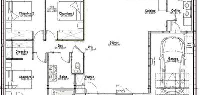 Programme terrain + maison à La Chapelle-Saint-Aubin en Sarthe (72) de 90 m² à vendre au prix de 330000€ - 4