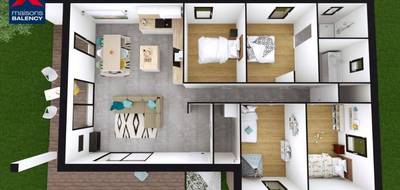 Programme terrain + maison à Blainville-sur-Orne en Calvados (14) de 110 m² à vendre au prix de 330000€ - 2