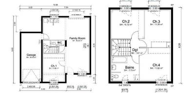 Programme terrain + maison à Saint-Didier-sur-Chalaronne en Ain (01) de 91 m² à vendre au prix de 245000€ - 2