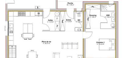 Programme terrain + maison à Pompertuzat en Haute-Garonne (31) de 166 m² à vendre au prix de 426000€ - 4