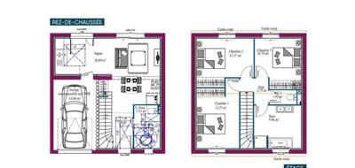 Programme terrain + maison à Bordeaux en Gironde (33) de 91 m² à vendre au prix de 499500€ - 3