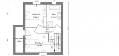 Programme terrain + maison à Carpiquet en Calvados (14) de 125 m² à vendre au prix de 319900€ - 4
