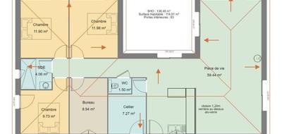 Programme terrain + maison à Channay-sur-Lathan en Indre-et-Loire (37) de 114 m² à vendre au prix de 204400€ - 4
