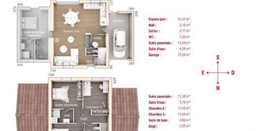 Programme terrain + maison à Courthézon en Vaucluse (84) de 90 m² à vendre au prix de 267000€ - 4