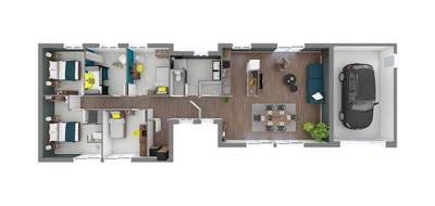 Programme terrain + maison à Censeau en Jura (39) de 111 m² à vendre au prix de 429100€ - 4
