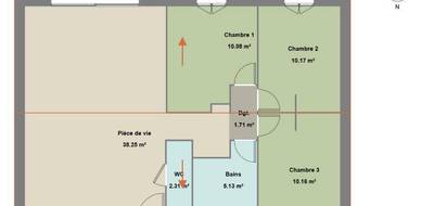 Programme terrain + maison à Brignoles en Var (83) de 77 m² à vendre au prix de 269000€ - 2
