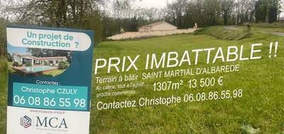 Terrain seul à Excideuil en Dordogne (24) de 1307 m² à vendre au prix de 13500€ - 1