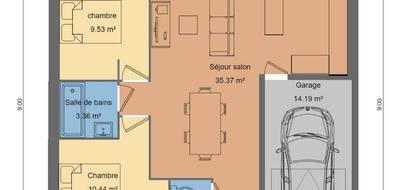 Programme terrain + maison à Saint-Martin-de-Fontenay en Calvados (14) de 65 m² à vendre au prix de 185000€ - 3