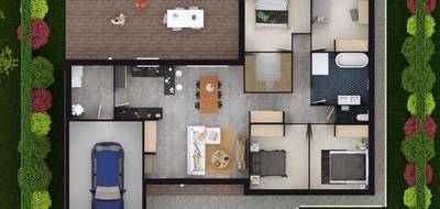 Programme terrain + maison à Bourges en Cher (18) de 117 m² à vendre au prix de 294630€ - 4
