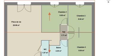 Programme terrain + maison à Mallemort en Bouches-du-Rhône (13) de 64 m² à vendre au prix de 315000€ - 4