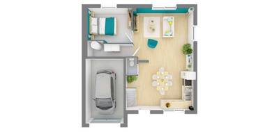 Programme terrain + maison à Corpeau en Côte-d'Or (21) de 85 m² à vendre au prix de 224649€ - 4
