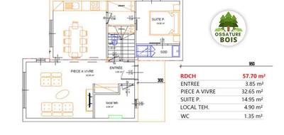 Programme terrain + maison à Châtonnay en Isère (38) de 113 m² à vendre au prix de 399500€ - 3