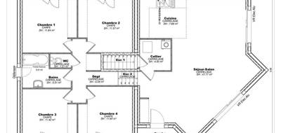 Programme terrain + maison à Cusset en Allier (03) de 113 m² à vendre au prix de 276268€ - 4