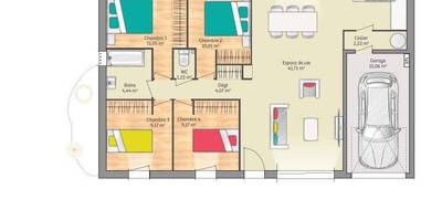 Programme terrain + maison à Le Mans en Sarthe (72) de 93 m² à vendre au prix de 390000€ - 3