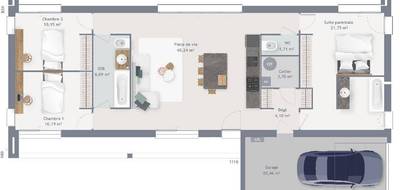 Programme terrain + maison à Auberville en Calvados (14) de 95 m² à vendre au prix de 472783€ - 4