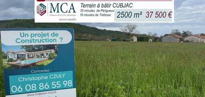 Terrain seul à Cubjac-Auvézère-Val d'Ans en Dordogne (24) de 2500 m² à vendre au prix de 37500€ - 1
