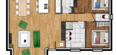 Programme terrain + maison à Saint-Vaast-d'Équiqueville en Seine-Maritime (76) de 91 m² à vendre au prix de 206300€ - 3