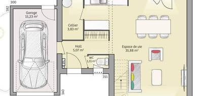 Programme terrain + maison à Saulx-les-Chartreux en Essonne (91) de 90 m² à vendre au prix de 389330€ - 4