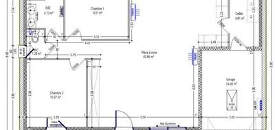 Programme terrain + maison à Montierchaume en Indre (36) de 70 m² à vendre au prix de 160900€ - 4