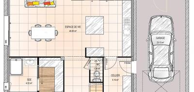 Programme terrain + maison à Oudon en Loire-Atlantique (44) de 127 m² à vendre au prix de 347500€ - 4