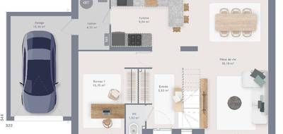 Programme terrain + maison à Janville-sur-Juine en Essonne (91) de 120 m² à vendre au prix de 350000€ - 4