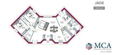 Programme terrain + maison à Civrac-en-Médoc en Gironde (33) de 103 m² à vendre au prix de 231000€ - 2