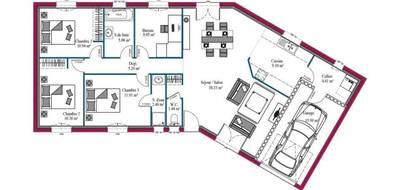 Programme terrain + maison à Vertheuil en Gironde (33) de 107 m² à vendre au prix de 245800€ - 4
