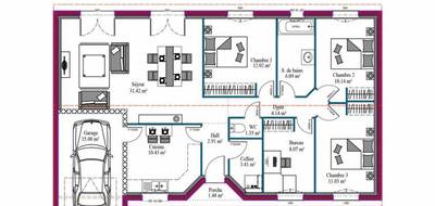 Programme terrain + maison à Gardonne en Dordogne (24) de 128 m² à vendre au prix de 255000€ - 3