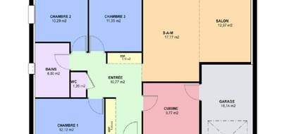 Programme terrain + maison à Metzeresche en Moselle (57) de 89 m² à vendre au prix de 279000€ - 3
