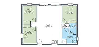 Programme terrain + maison à Montluçon en Allier (03) de 90 m² à vendre au prix de 175995€ - 3
