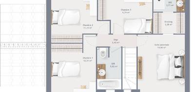 Programme terrain + maison à Neuve-Chapelle en Pas-de-Calais (62) de 120 m² à vendre au prix de 332000€ - 4