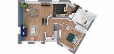 Programme terrain + maison à Moissey en Jura (39) de 109 m² à vendre au prix de 234410€ - 3