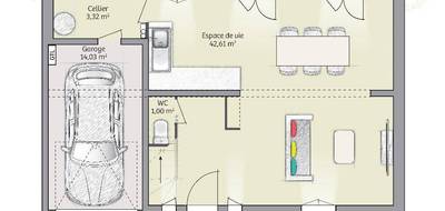 Programme terrain + maison à Pont-Sainte-Maxence en Oise (60) de 80 m² à vendre au prix de 268000€ - 4